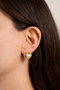 Heliophilia Silver Pendientes de Oro Dorados con Recubrimiento de Laca